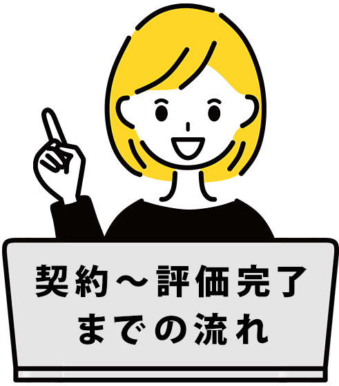 契約〜評価完了までの流れ